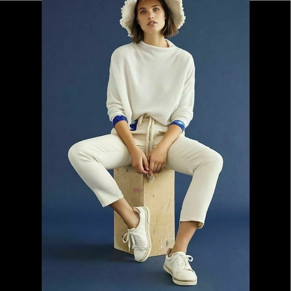 NWOT Anthropologie Alani Cashmere Mock sweater Medium - Picture 1 of 17